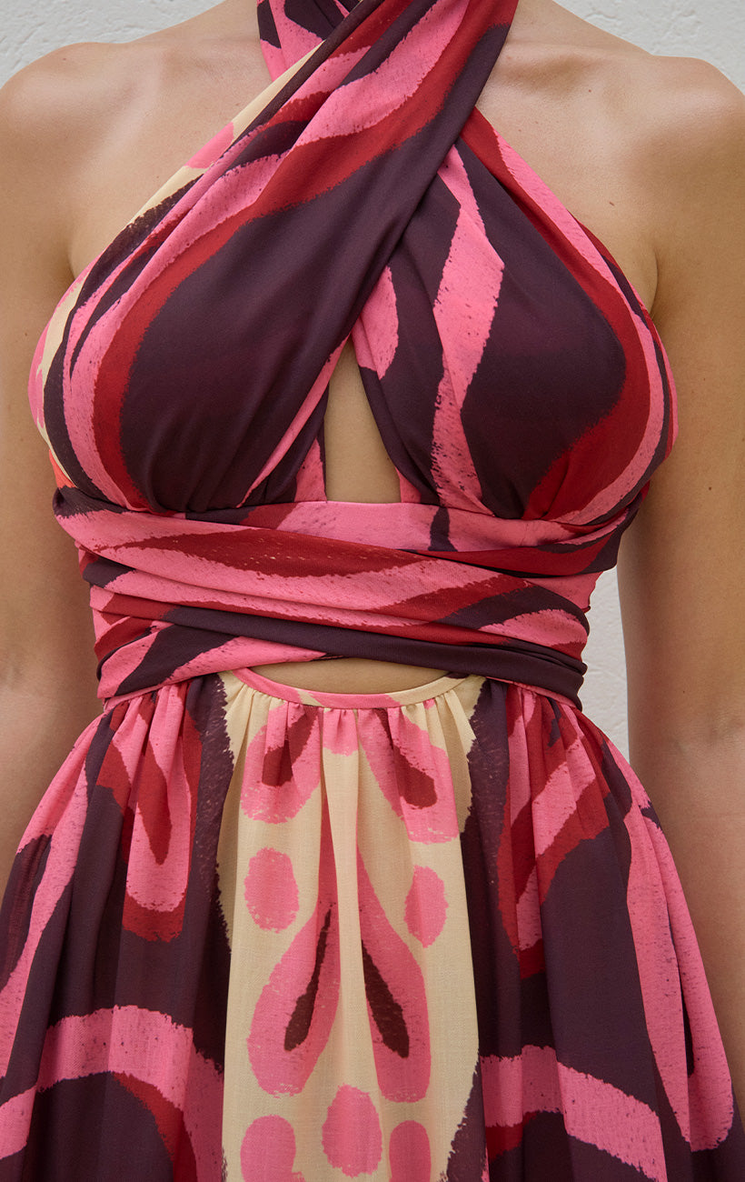 VESTIDO MAXI PETALO
