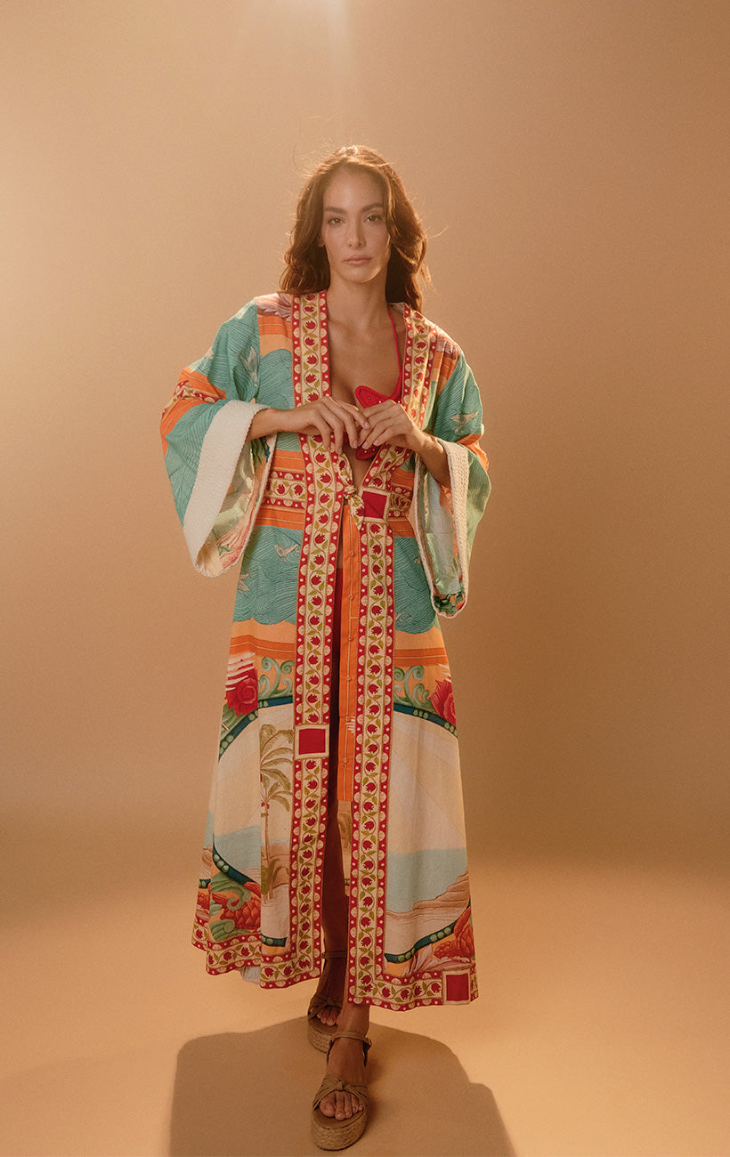 PALM TREE KIMONO