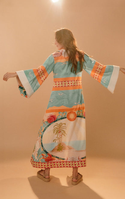 PALM TREE KIMONO