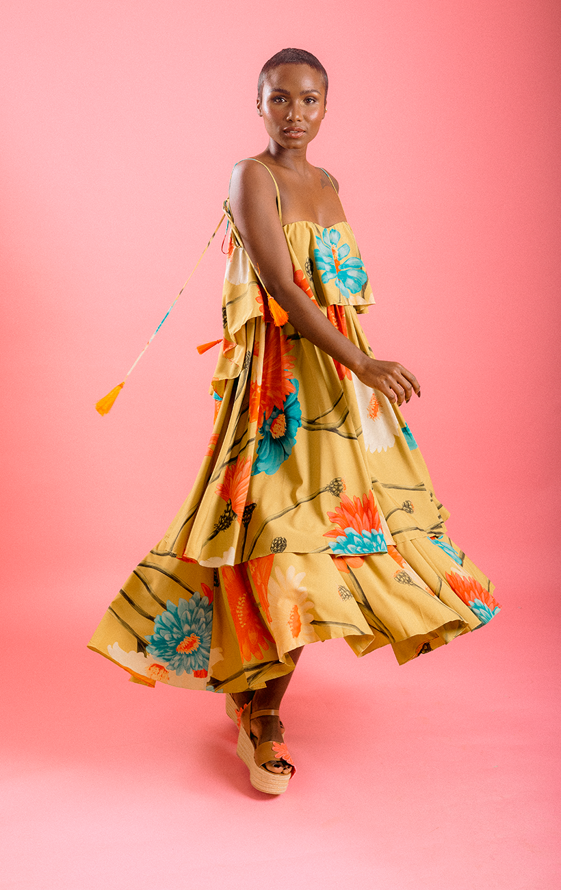 CEMBO MIDI DRESS